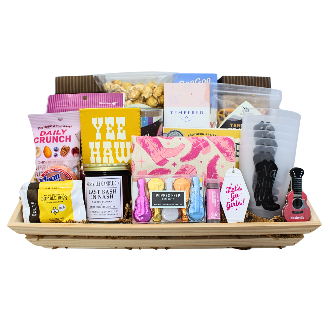 Nashville Bachelorette Gift Basket of Snacks